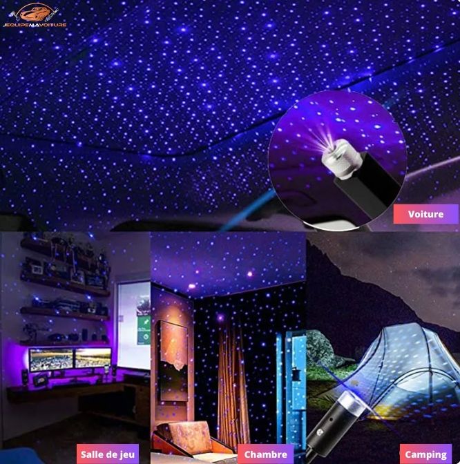 VALLEY® - Lumière LED ciel étoilé - Plafond de toit de voiture - Éclairage  intérieur 