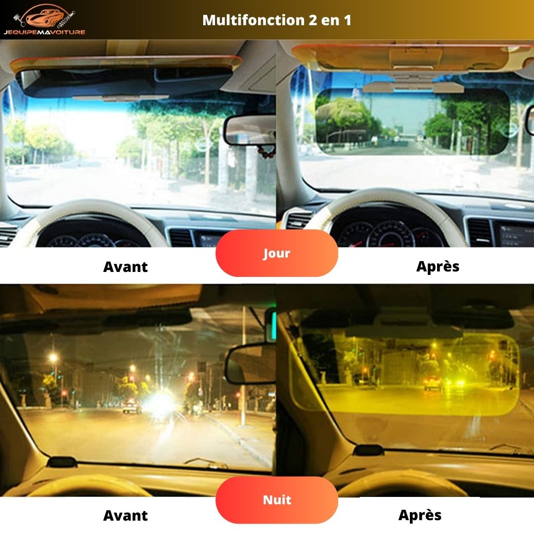 Generic Anti-reflet jour et nuit, HD Vision Visor pour voiture à prix pas  cher